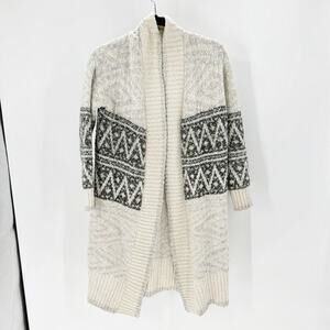 Joie  open front Cardigan Long dipped sleeves and trim home office western